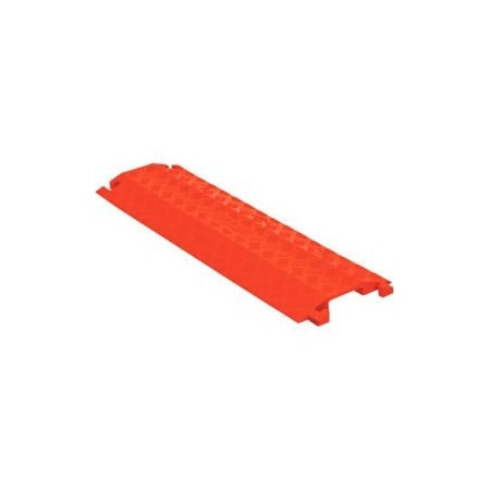 Justrite Cable Protector, 1-1/2 in H, 38-1/2 in L, 10.88 in W, 1 Channel, Polyurethane, Orange FL1X4-O